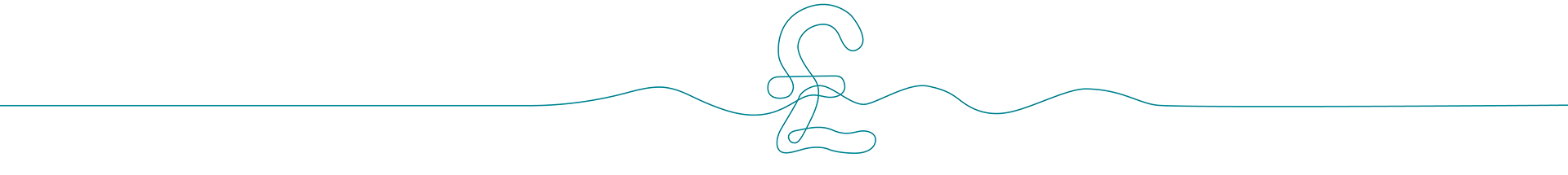 Continuous line drawing of a pound sign